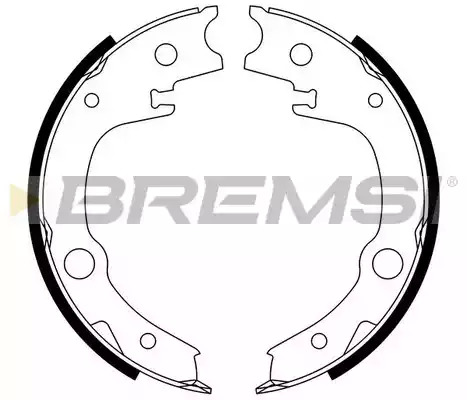 Комлект тормозных накладок BREMSI GF0966 (1552)