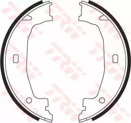 Комлект тормозных накладок TRW GS8432