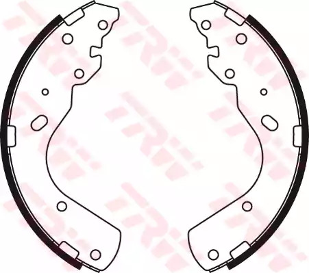 Комлект тормозных накладок TRW GS8443