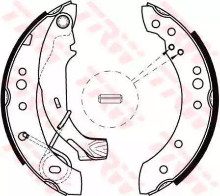 Комлект тормозных накладок TRW GS8467