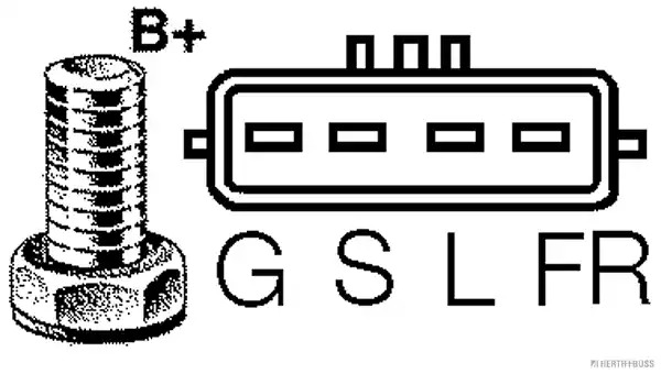 Генератор HERTH+BUSS JAKOPARTS J5115094