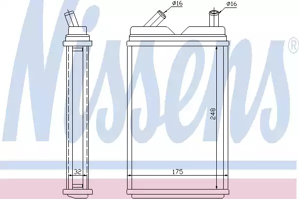 Теплообменник NISSENS 73624