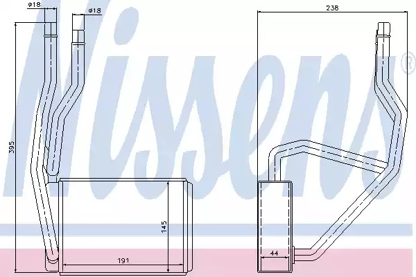 Теплообменник NISSENS 71765