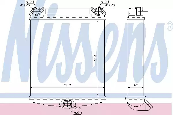 Теплообменник NISSENS 72001