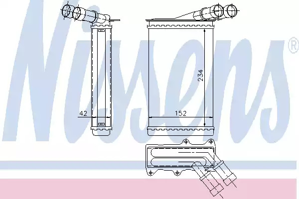 Теплообменник NISSENS 71156