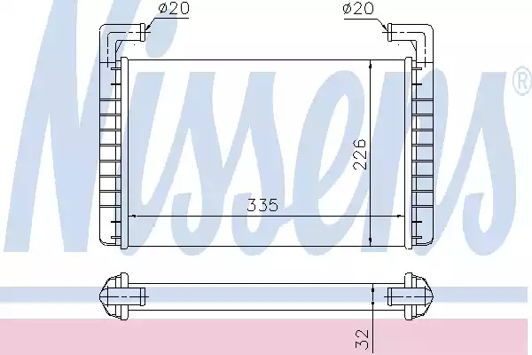 Теплообменник NISSENS 73371