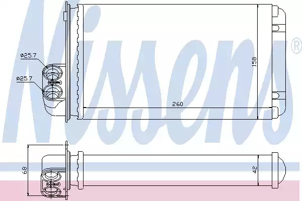 Теплообменник NISSENS 73255