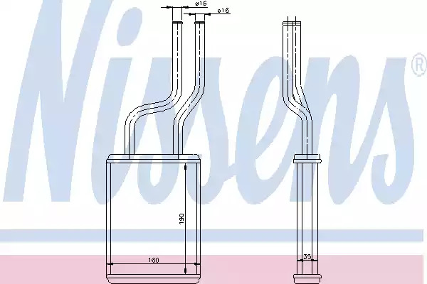 Теплообменник NISSENS 73457