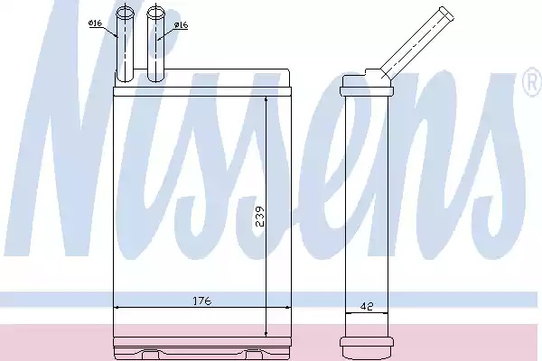 Теплообменник NISSENS 73642