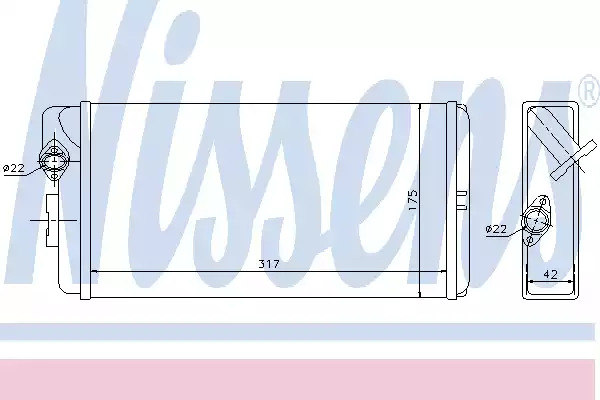 Теплообменник NISSENS 72035