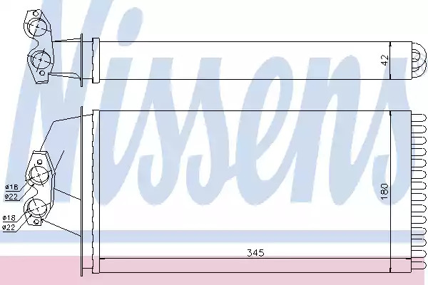 Теплообменник NISSENS 72036