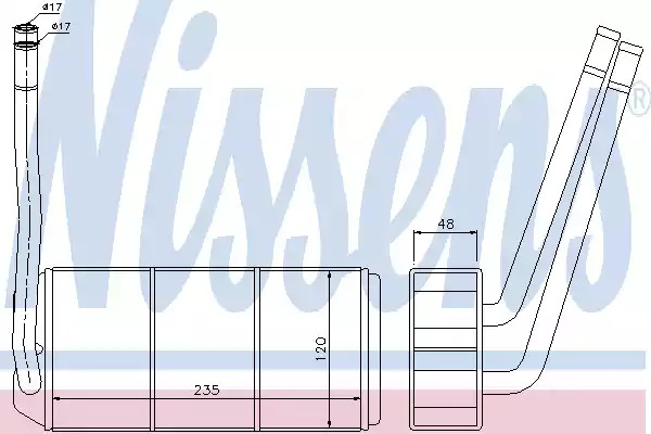 Теплообменник NISSENS 73001