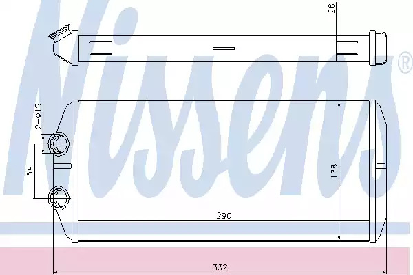 Теплообменник NISSENS 71164