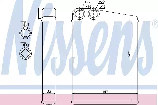 Теплообменник NISSENS 72046