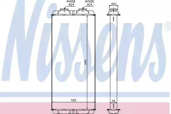 Теплообменник NISSENS 72048