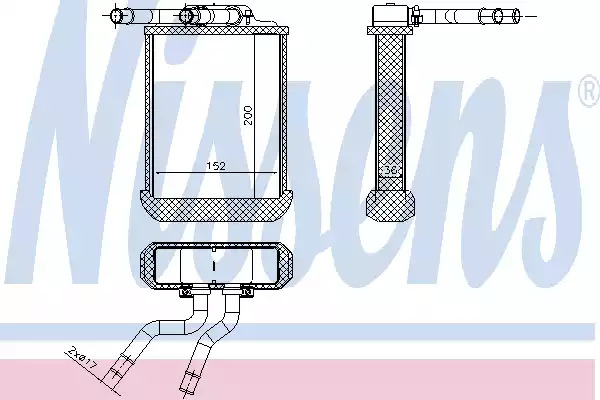 Теплообменник NISSENS 72045