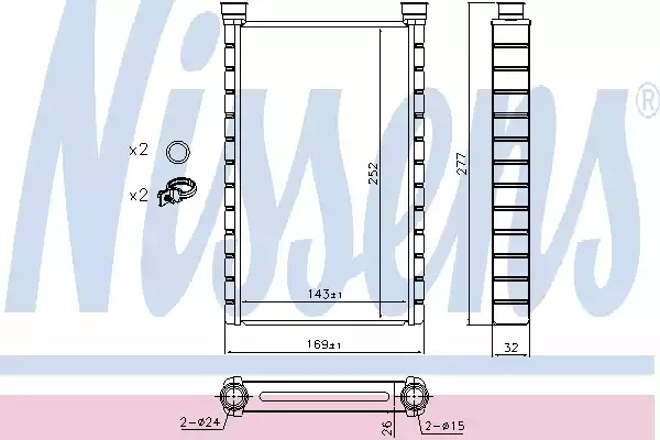 Теплообменник NISSENS 70527