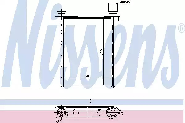 Теплообменник NISSENS 73343
