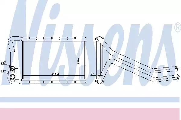 Теплообменник NISSENS 707073