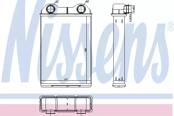 Теплообменник NISSENS 70808