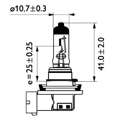 Лампа накаливания PHILIPS 24362MDC1 (GOC 82583430, H11)