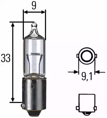 Лампа накаливания HELLA 8GH 002 473-191 (H10W)