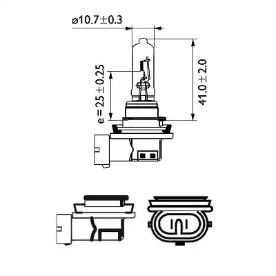 Лампа накаливания PHILIPS 12361B1 (GOC 36308130, H9)