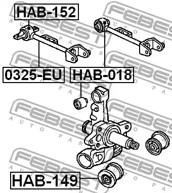 Подвеска FEBEST HAB-018