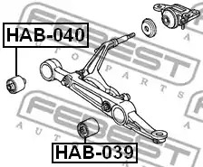 Подвеска FEBEST HAB-039
