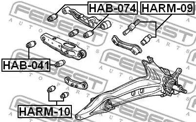 Подвеска FEBEST HAB-041