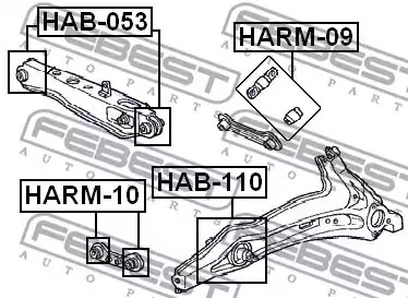 Подвеска FEBEST HAB-053