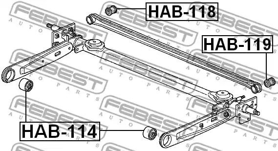 Подвеска FEBEST HAB-114