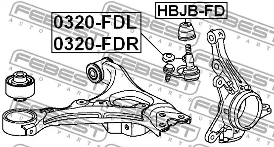 Ремкомплект FEBEST HBJB-FD