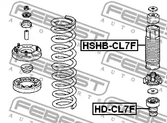 Амортизатор FEBEST HD-CL7F
