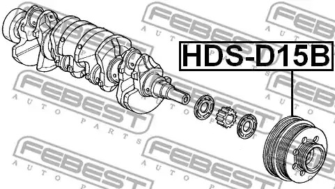Ременный шкив FEBEST HDS-D15B