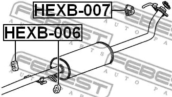 Монтажный комплект FEBEST HEXB-007