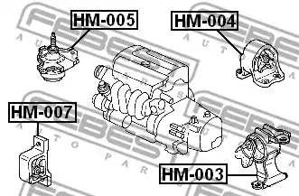 Подвеска FEBEST HM-003