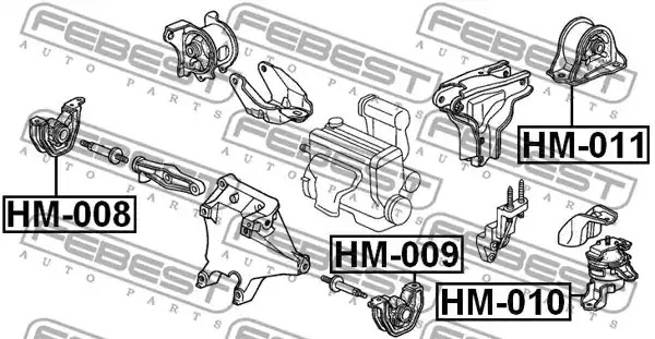 Подвеска FEBEST HM-011