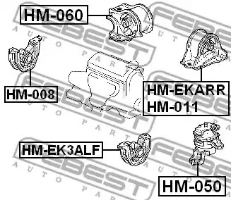 Подвеска FEBEST HM-060