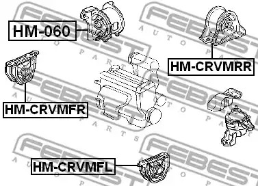 Подвеска FEBEST HM-CRVMFL