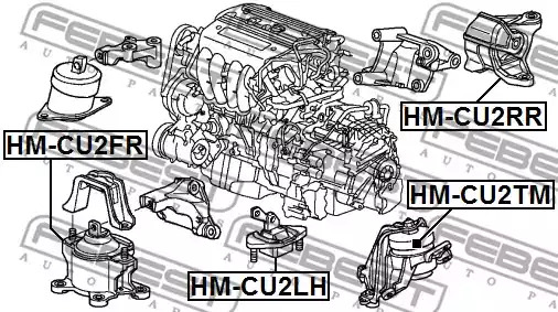 Подвеска FEBEST HM-CU2FR