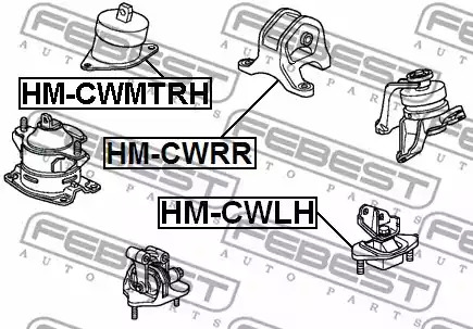 Подвеска FEBEST HM-CWMTRH