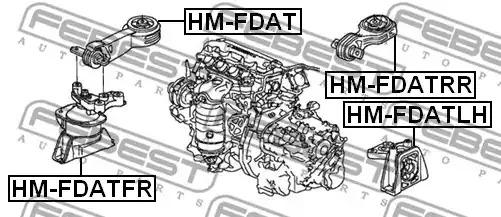 Подвеска FEBEST HM-FDAT