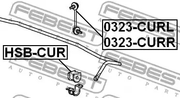 Подвеска FEBEST HSB-CUR