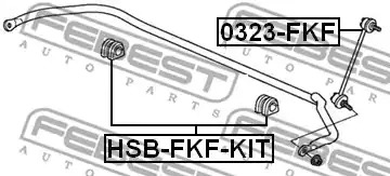 Подвеска FEBEST HSB-FKF-KIT
