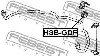 Подвеска FEBEST HSB-GDF