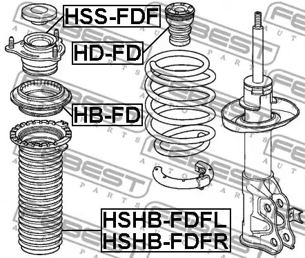 Защитный колпак / пыльник FEBEST HSHB-FDFL