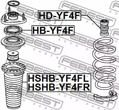 Защитный колпак / пыльник FEBEST HSHB-YF4FR