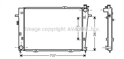 Теплообменник AVA QUALITY COOLING HY2126