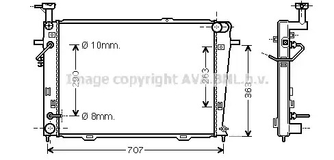 Теплообменник AVA QUALITY COOLING HY2127